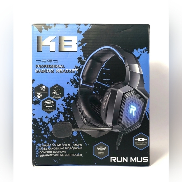 K3 Blue Gaming Headset - Picture 6 of 6